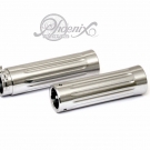 GROOVED Billet Gas Griff Set Harley Modelle 74-13